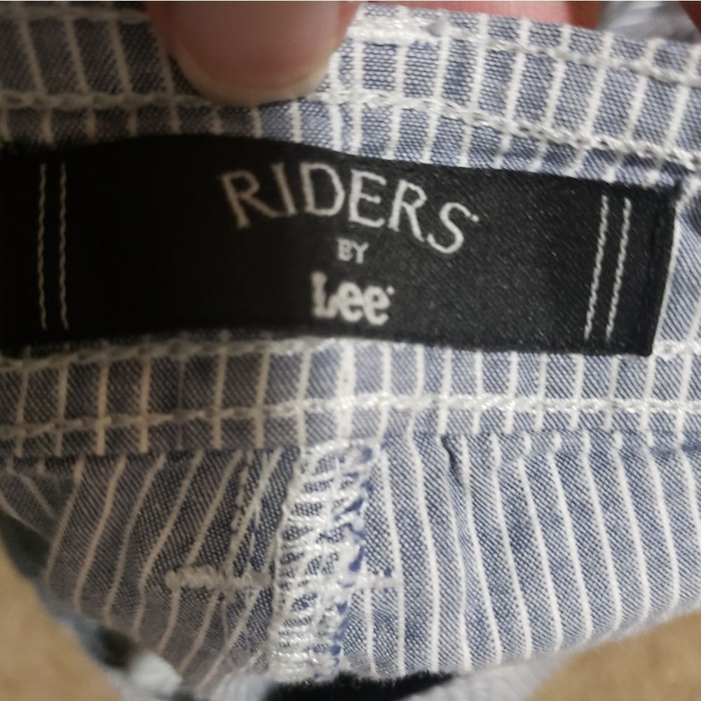 Plus Size Vertical Striped Shorts Sz 26 - Picture 4 of 5